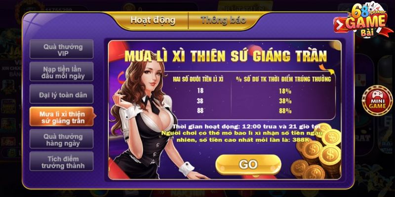 Chương trình khuyến mãi khủng với cơn mưa lì xì