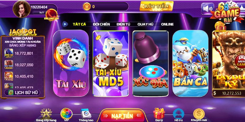 Điều kiện để tiến hành rut tien từ hệ thống 68 Game Bài