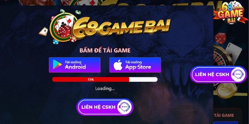 Hướng dẫn các bước tải ứng dụng 68 Game Bài cho điện thoại