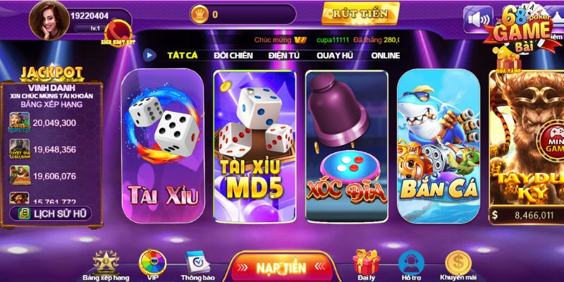 Những ưu điểm nổi bật mà Tài Xỉu 68 Game Bài đem lại